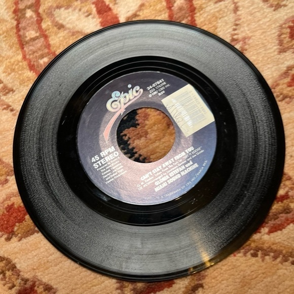 Set of 3 vintage 45 RPM records without sleeve - Picture 6 of 8